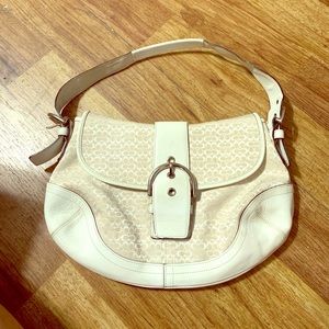 White coach bag